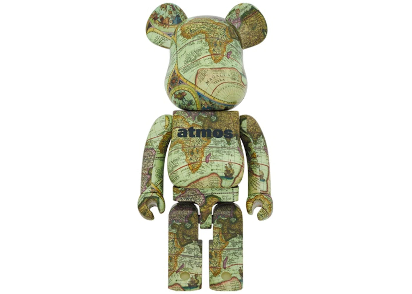 Bearbrick x atmos Aged Map 1000%