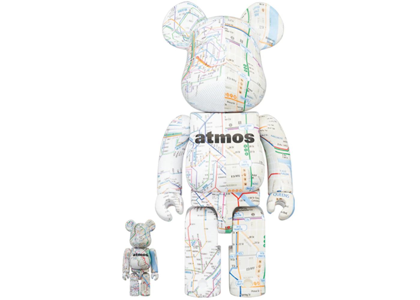 Bearbrick x atmos Subway 100% & 400% Set