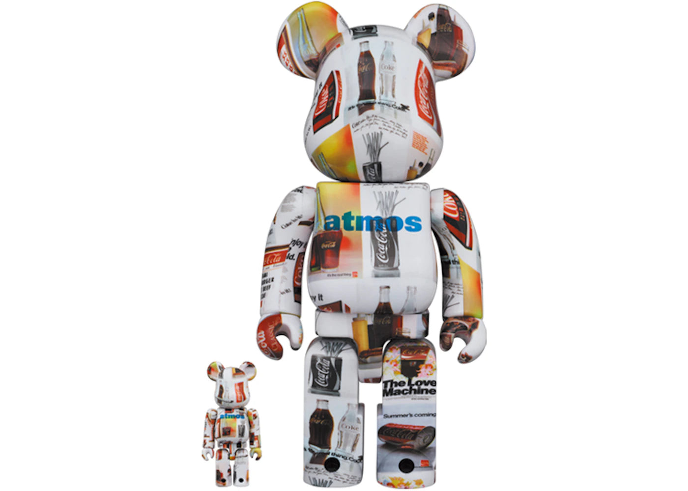 Bearbrick x atmos x Coca-Cola Type-5 100% & 400% Set Multi