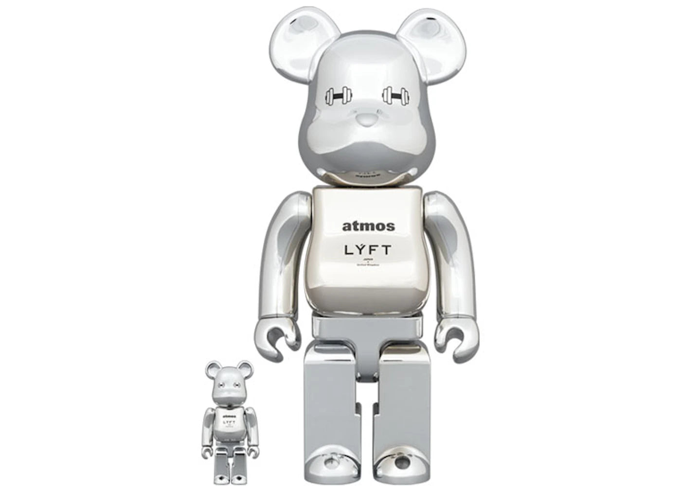 Bearbrick x atmos x LYFT 100% & 400% Set