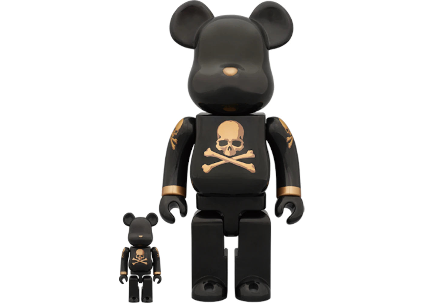 Bearbrick x mastermind Black and Gold 100% & 400% Set Black/Gold