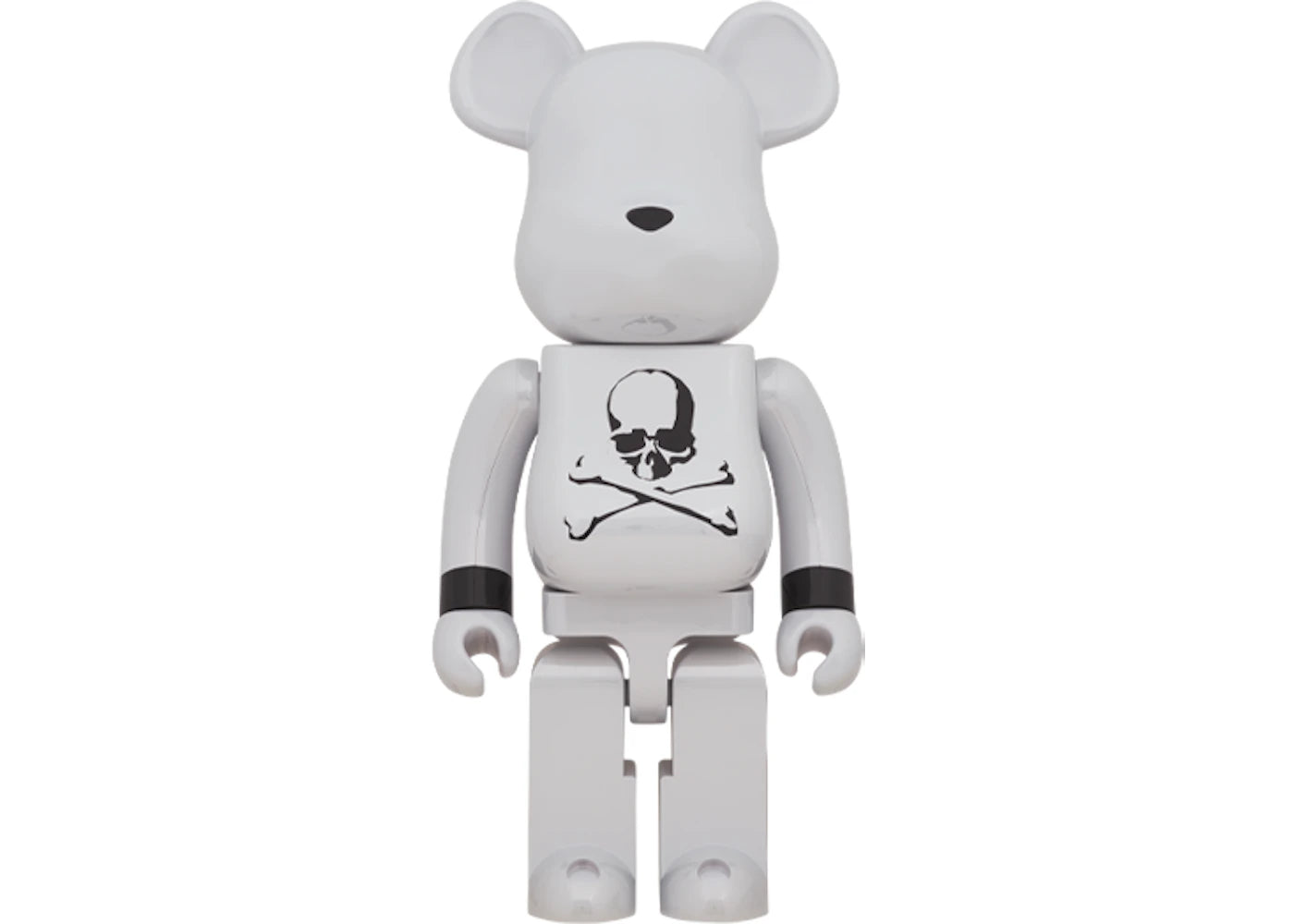 Bearbrick x mastermind JAPAN 1000% WHITE CHROME