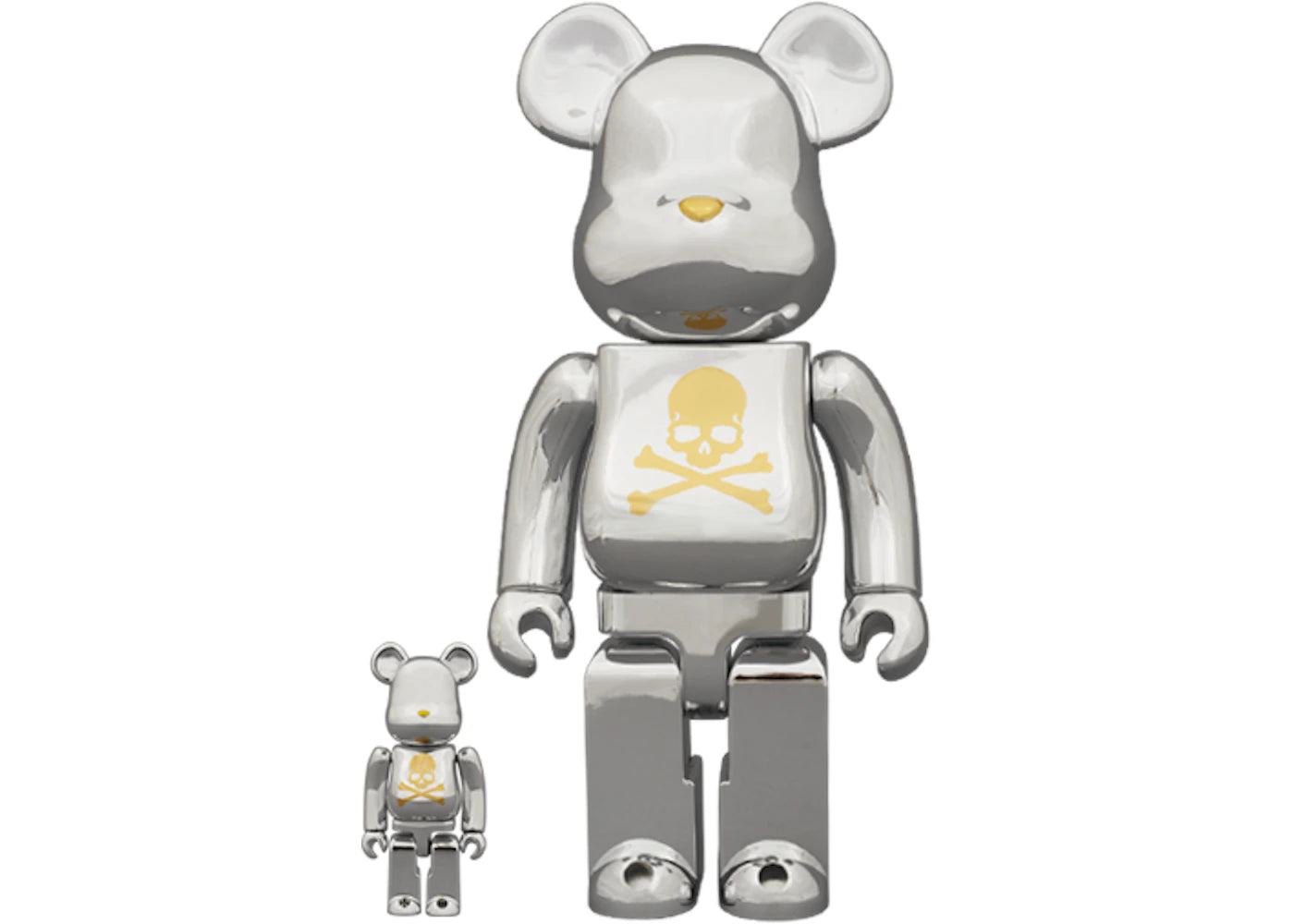 Bearbrick x mastermind Japan Chrome 400% Chrome