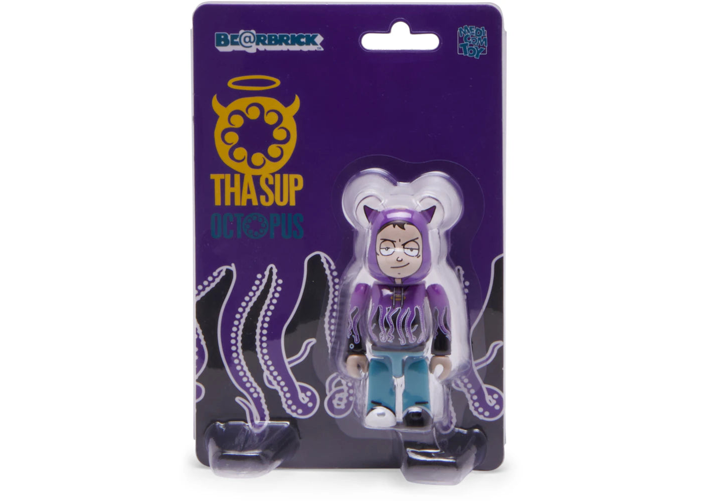 Bearbrick x thasup x Octopus 100% Purple