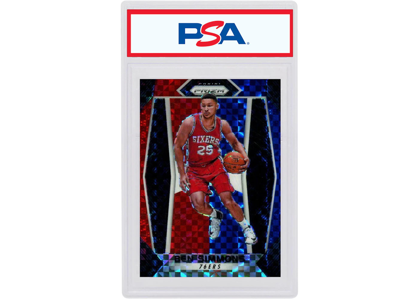 Ben Simmons 2017 Panini Prizm Rookie Red/White/Blue #9 (PSA or BGS Graded)