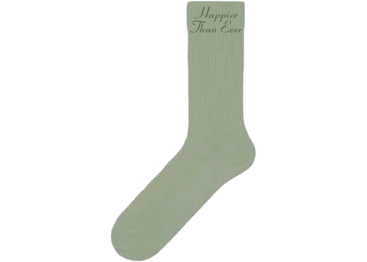 Billie Eilish Happier Than Ever Socks Green