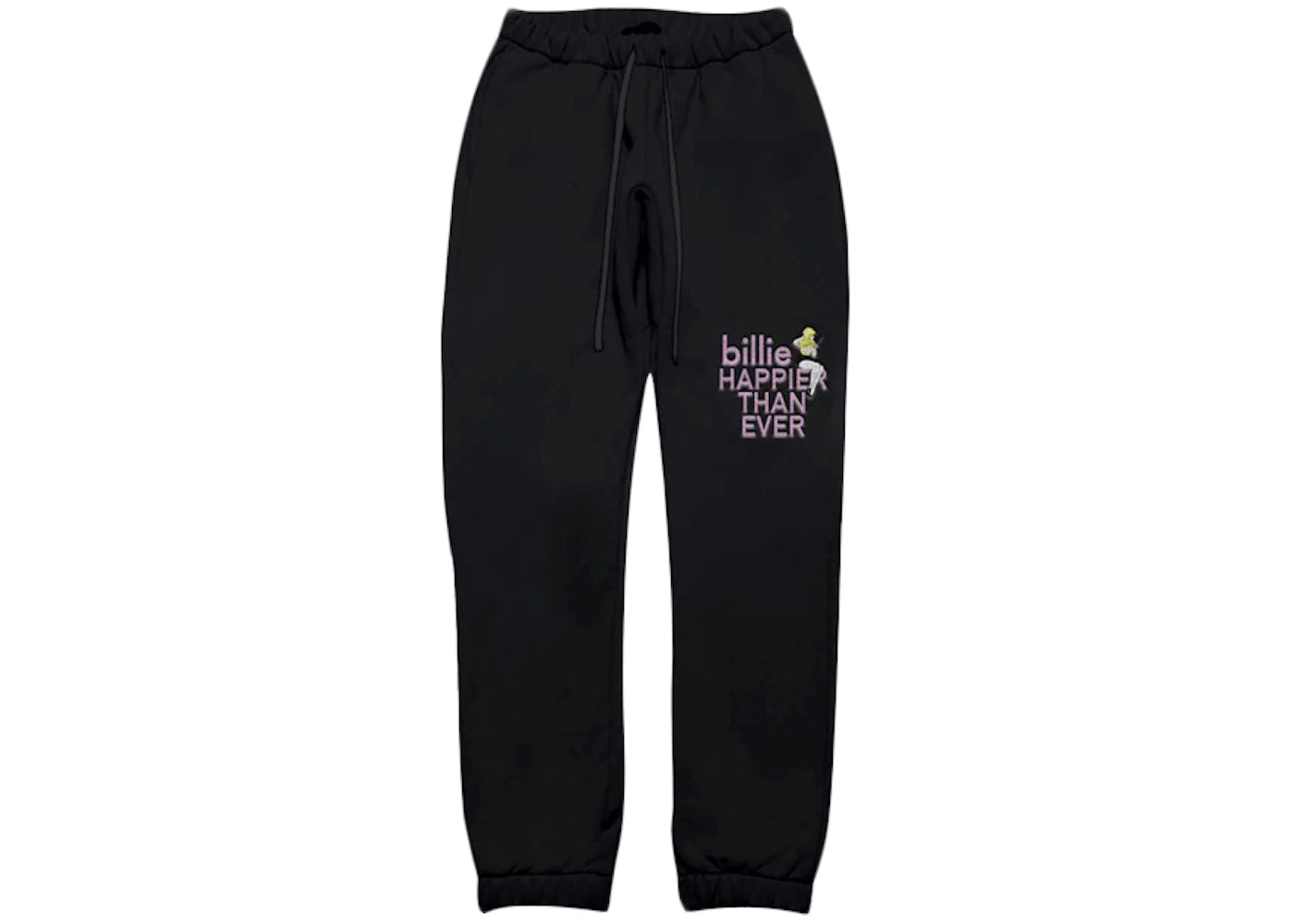 Billie Eilish Limited Edition Pretty Boy Rhinestone Sweatpants Black