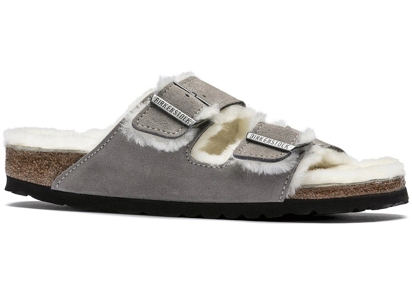 Birkenstock Arizona Shearling Stone Coin