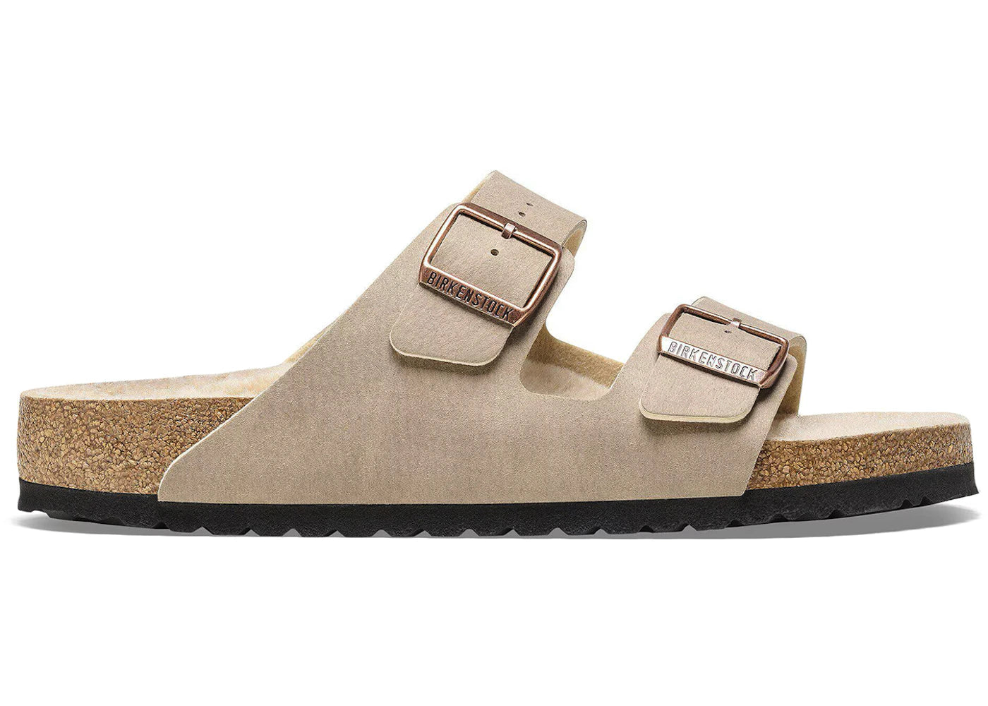 Birkenstock Arizona Shearling Synthetics Desert Dust Gray Taupe