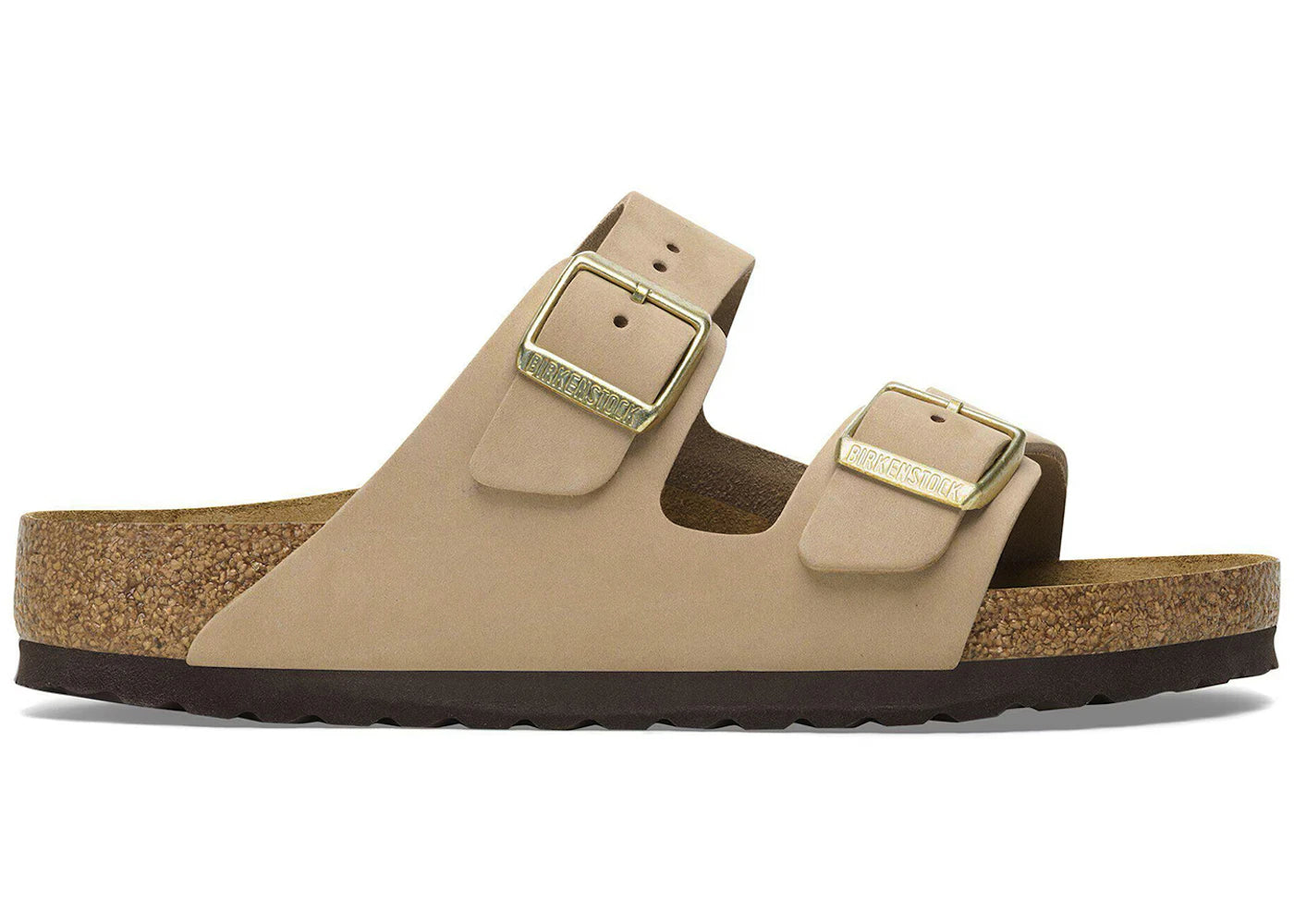 Birkenstock Arizona Soft Footbed Nubuck Leather Sandcastle
