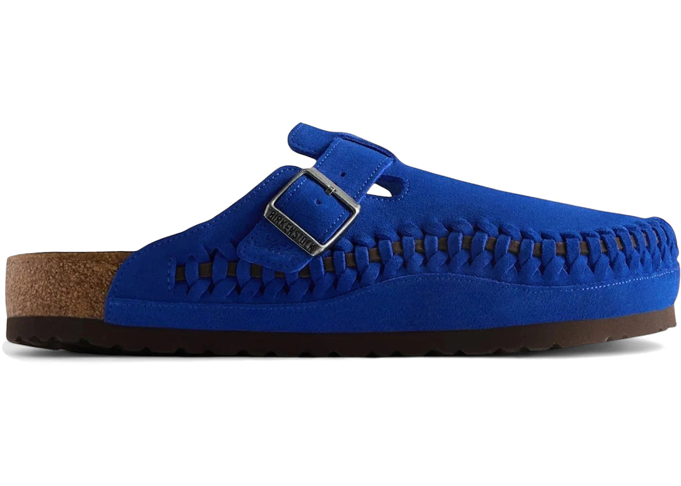 Birkenstock Boston Braided Suede Kith Ultra Blue (Narrow Fit) (Women's)