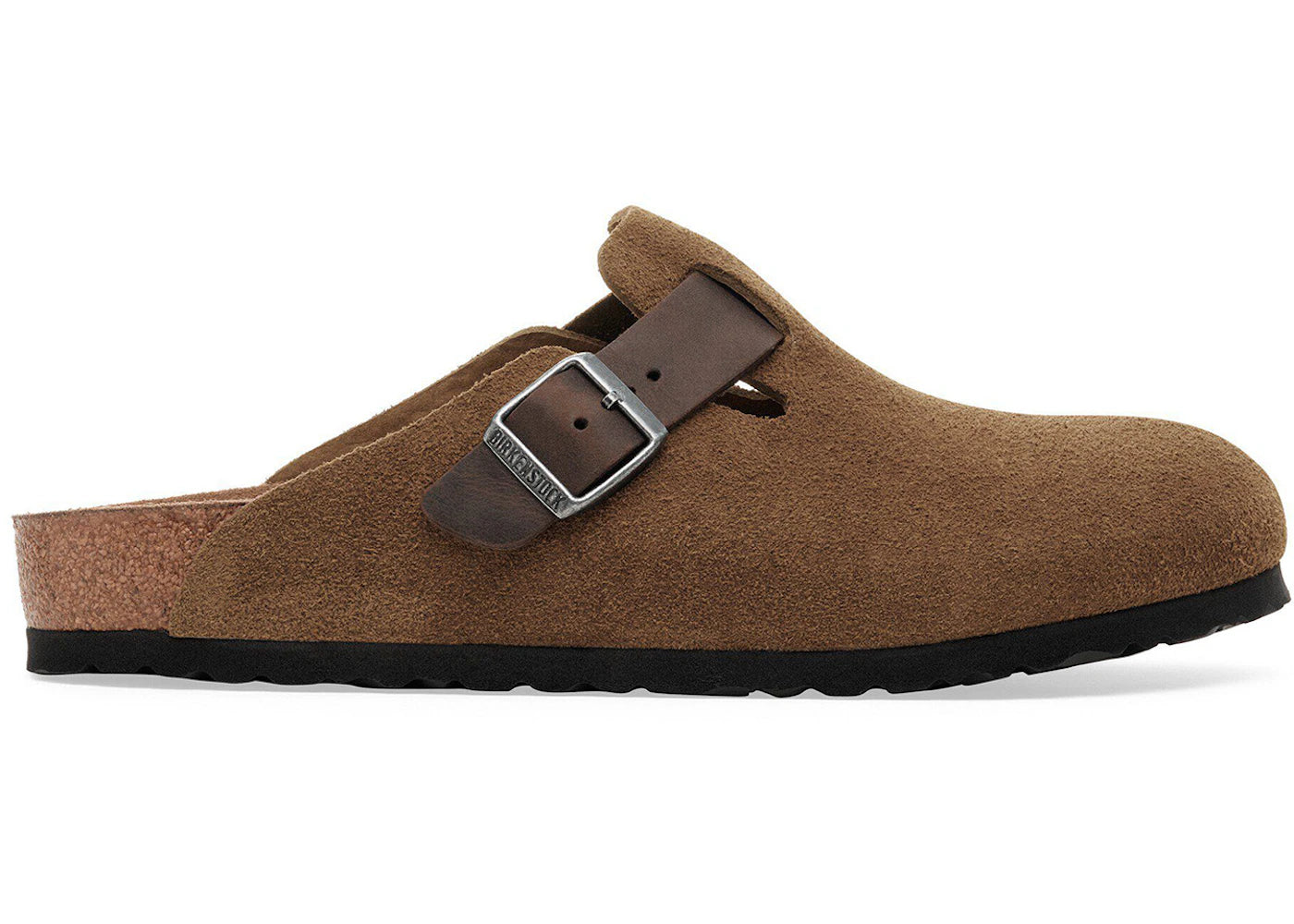 Birkenstock Boston Mixed Leather Dark Tea