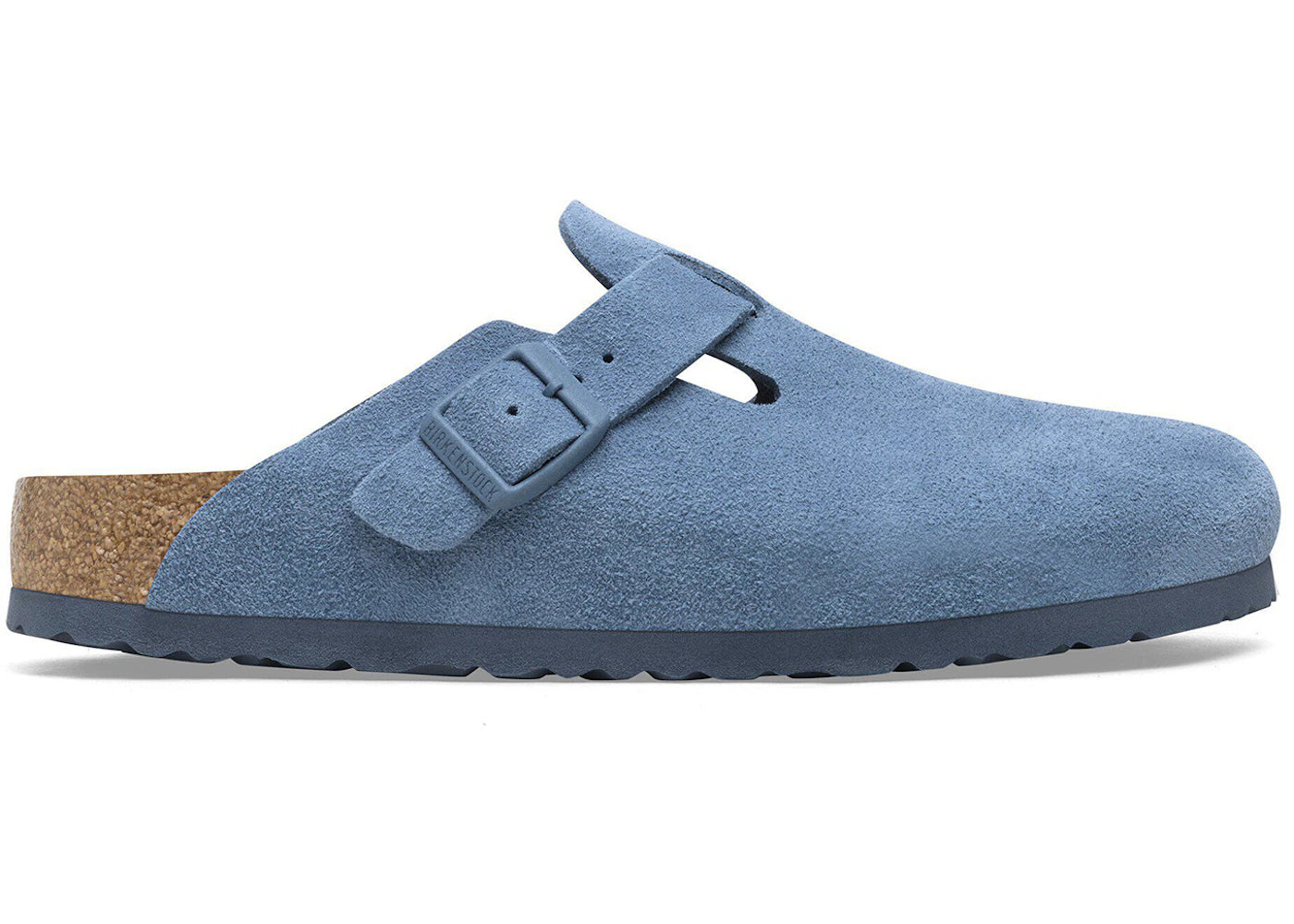 Birkenstock Boston Soft Footbed Suede Elemental Blue