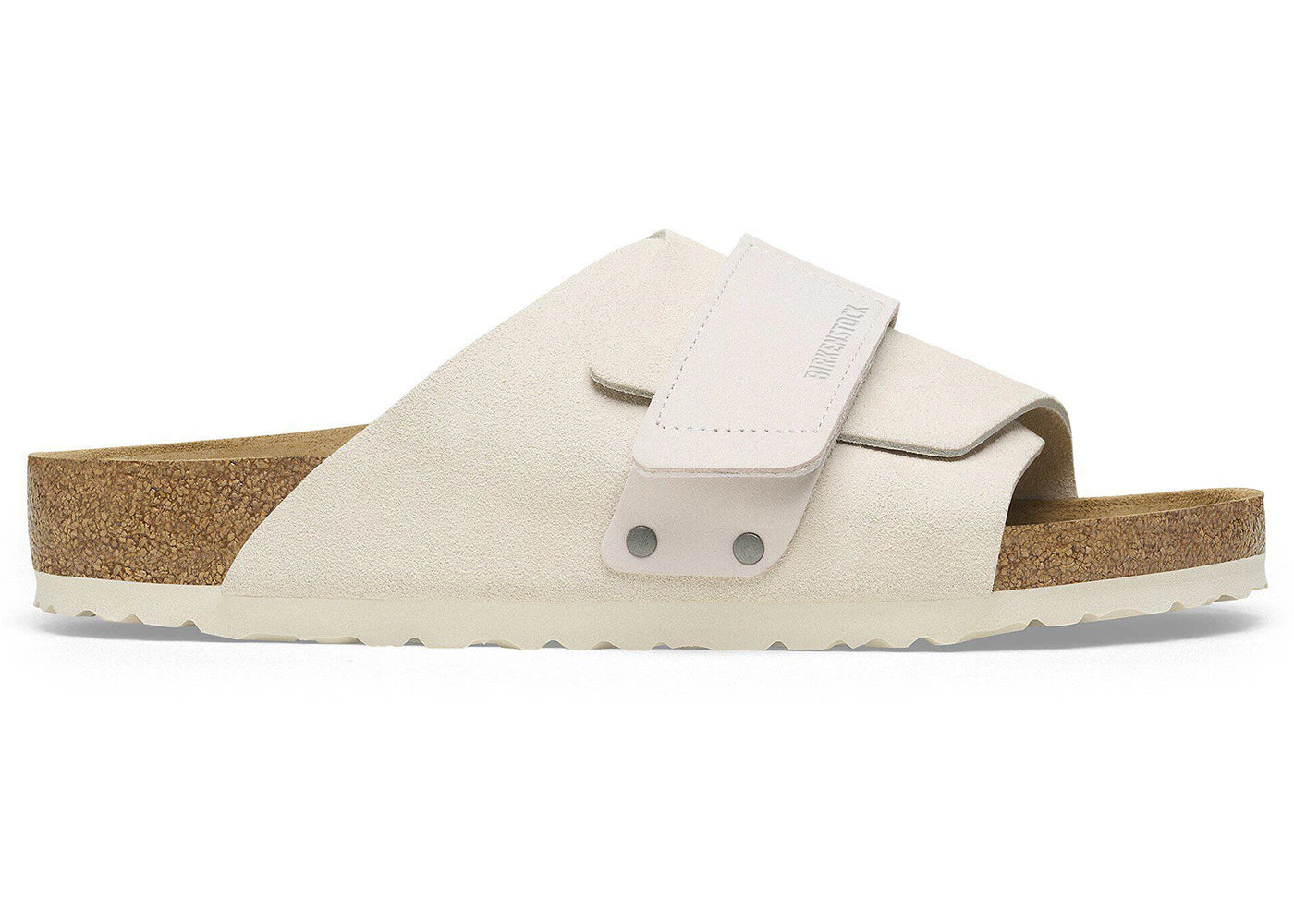 Birkenstock Kyoto Nubuck Suede Antique White
