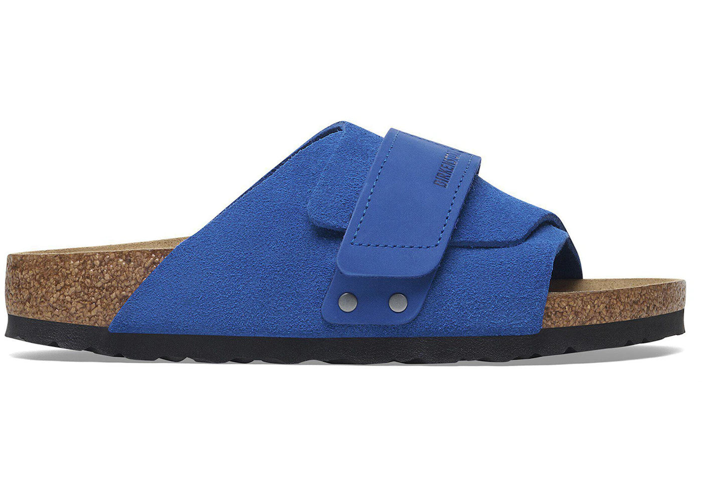 Birkenstock Kyoto Nubuck Suede Ultra Blue (Black Sole)