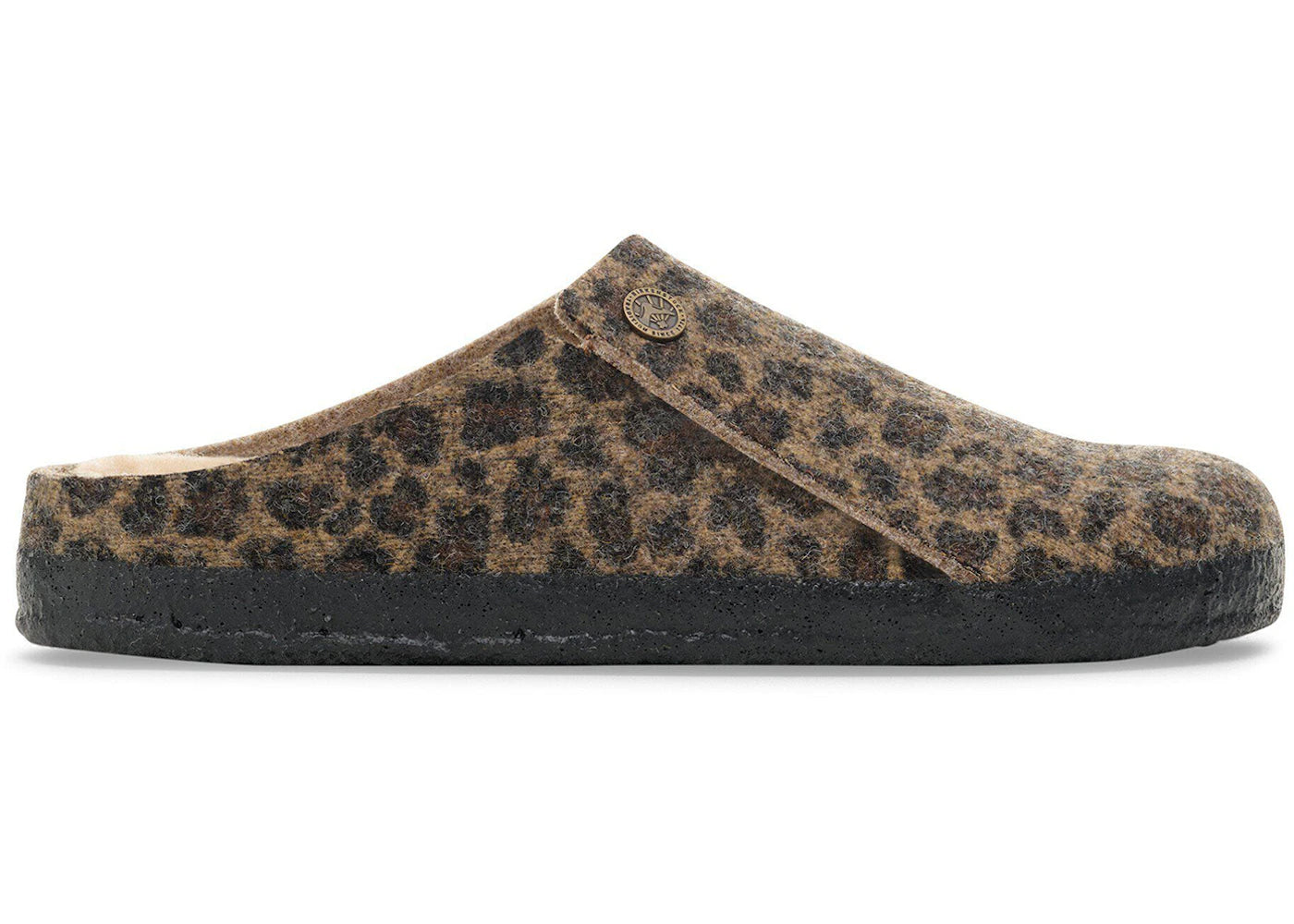 Birkenstock Zermatt Wool Felt Leopard Toffee