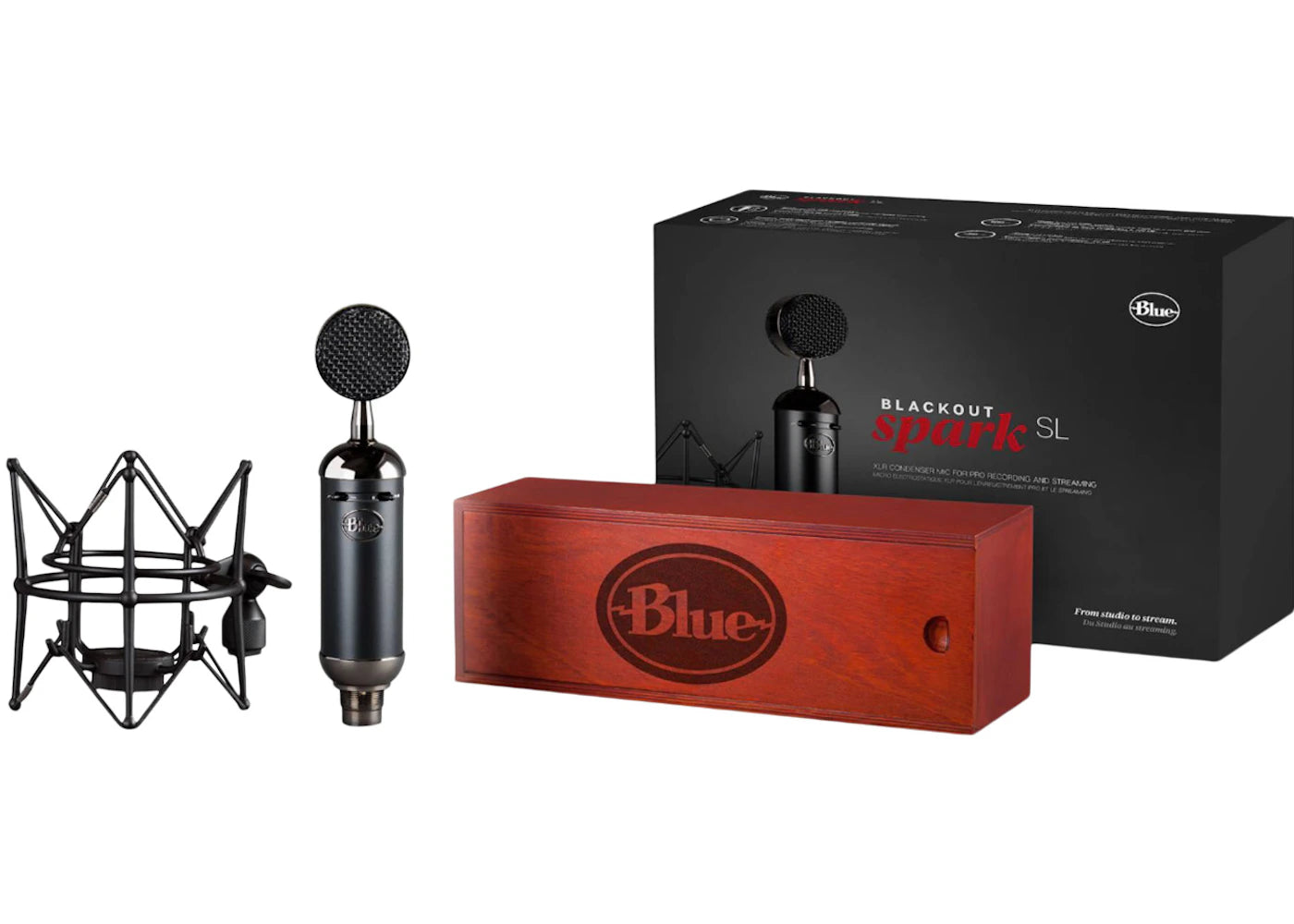 Blue Blackout Spark SL XLR Wired Cardioid Condenser Microphone 988-000075 Blackout