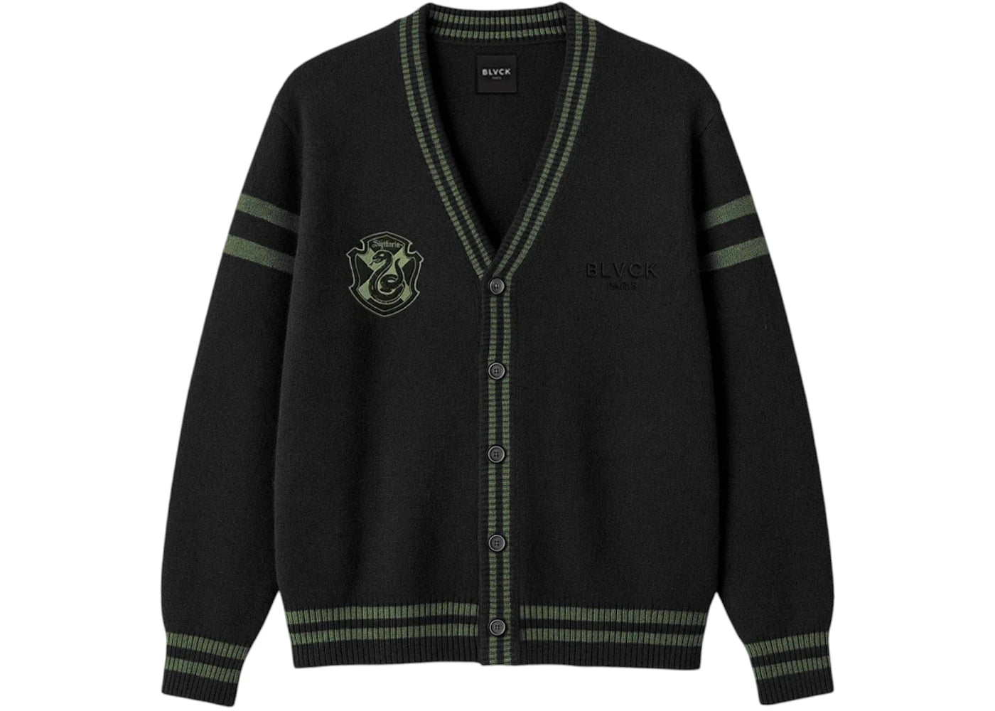 Blvck x Harry Potter Slytherin Cardigan Black
