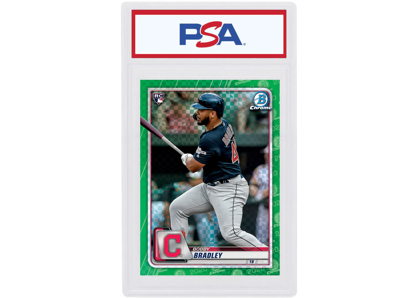 Bobby Bradley 2020 Bowman Chrome X Rookie Green X-Fractor /31 #47 (PSA or BGS Graded)