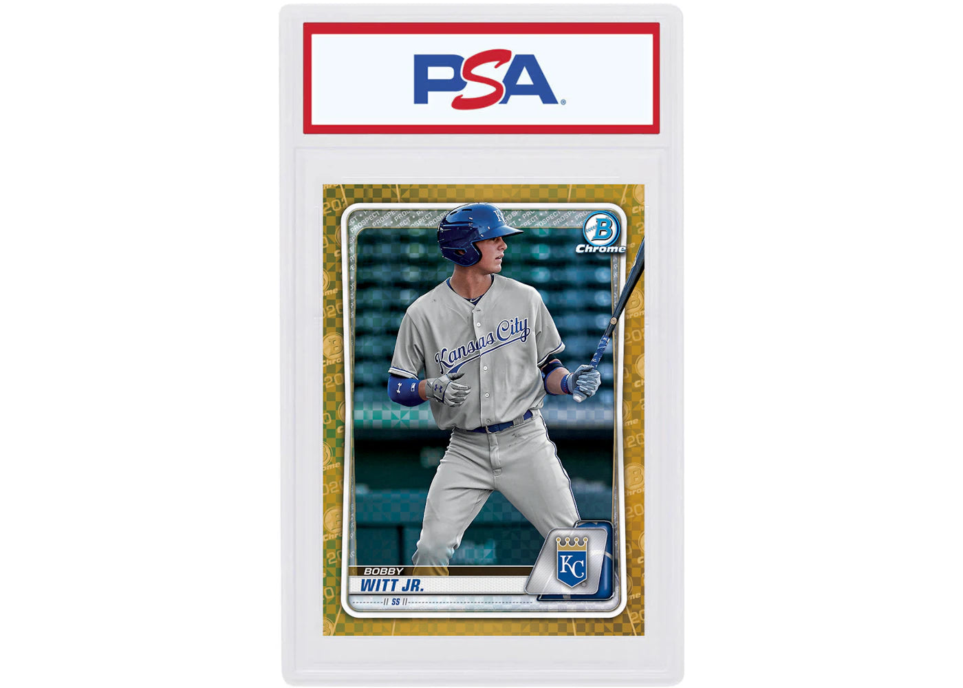 Bobby Witt Jr. 2020 Bowman Chrome X Gold X-Fractor /3 #BCP-160 (PSA or BGS Graded)