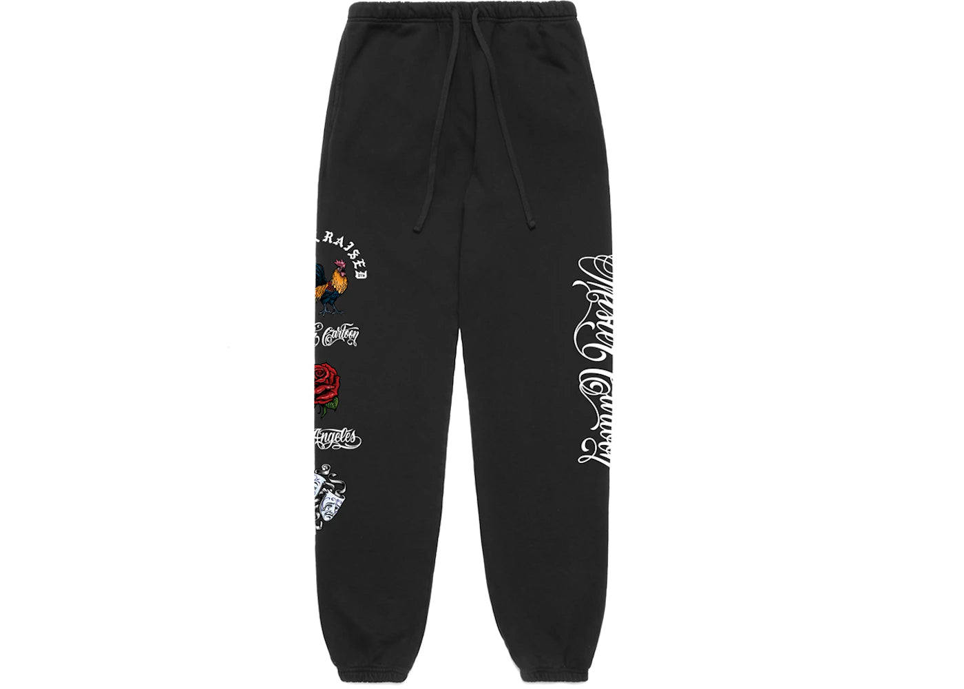 Born X Raised x Mister Cartoon Gallo Fino Sweatpants Black