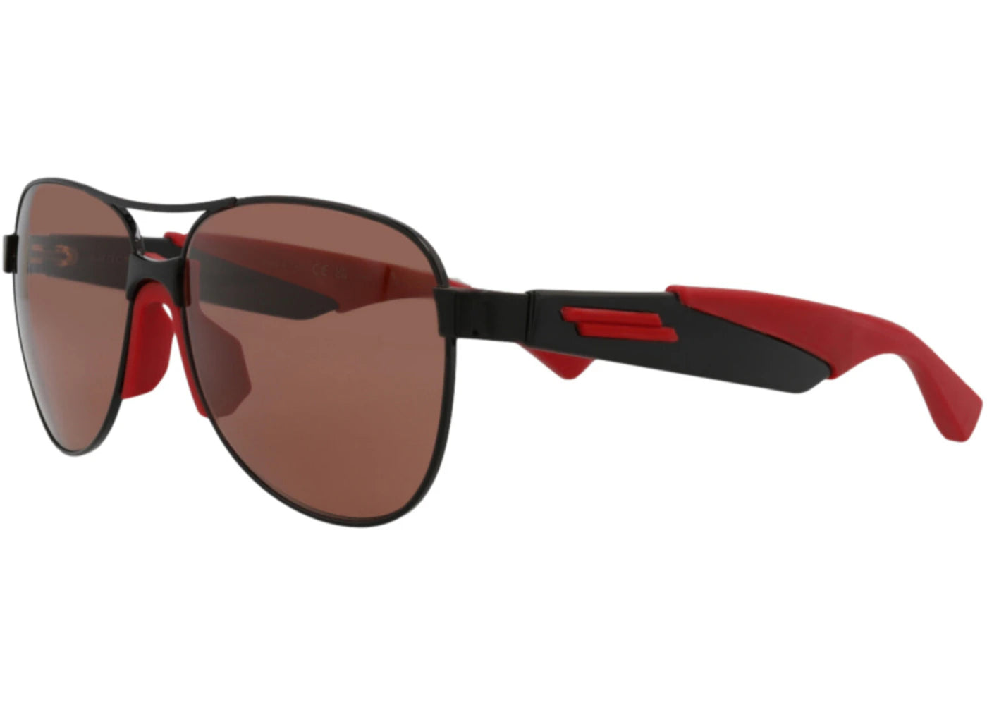 Bottega Veneta Aviator Sunglasses Black/Black/Red (BV1231S-30014257-004)