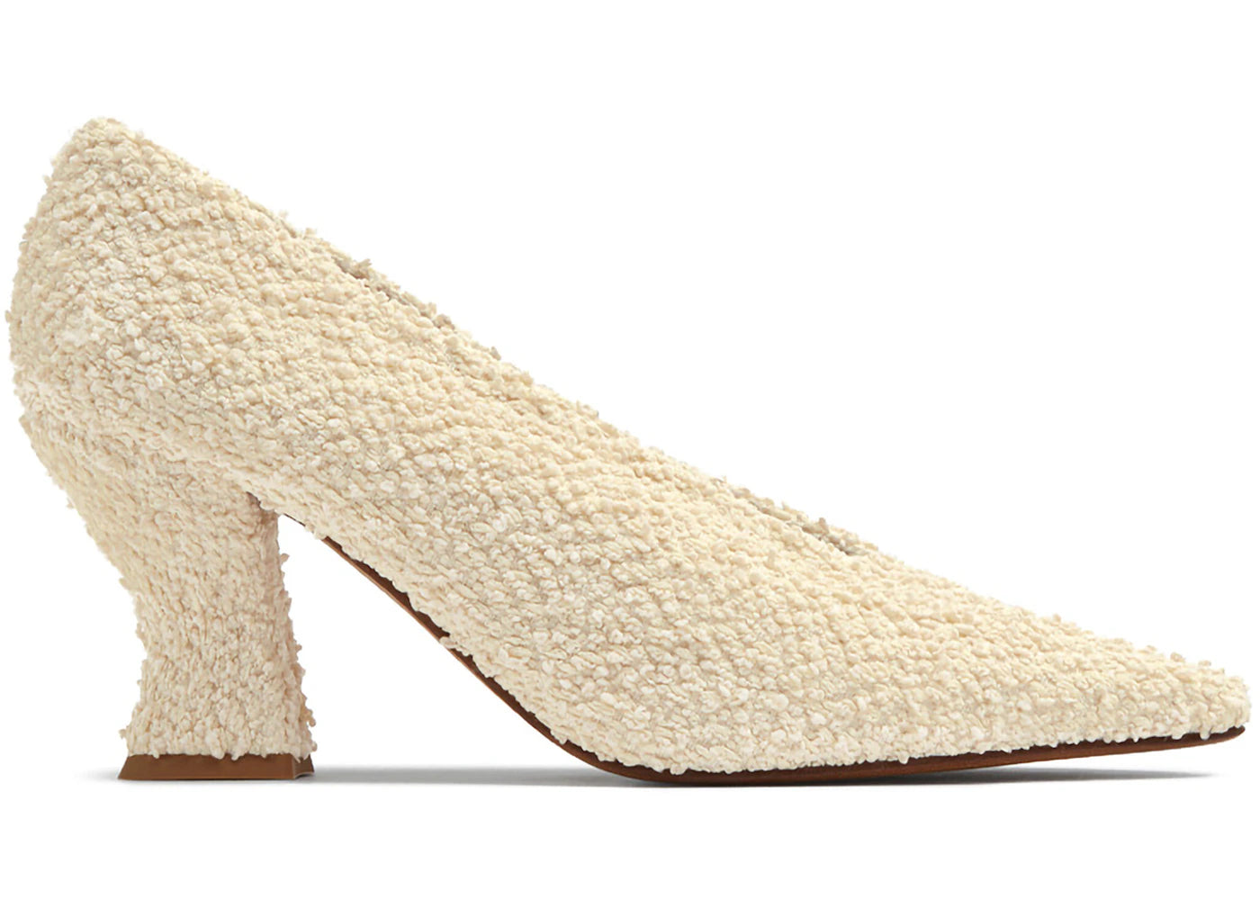 Bottega Veneta Bouclé Almond Pump 75 Off White (Women's)
