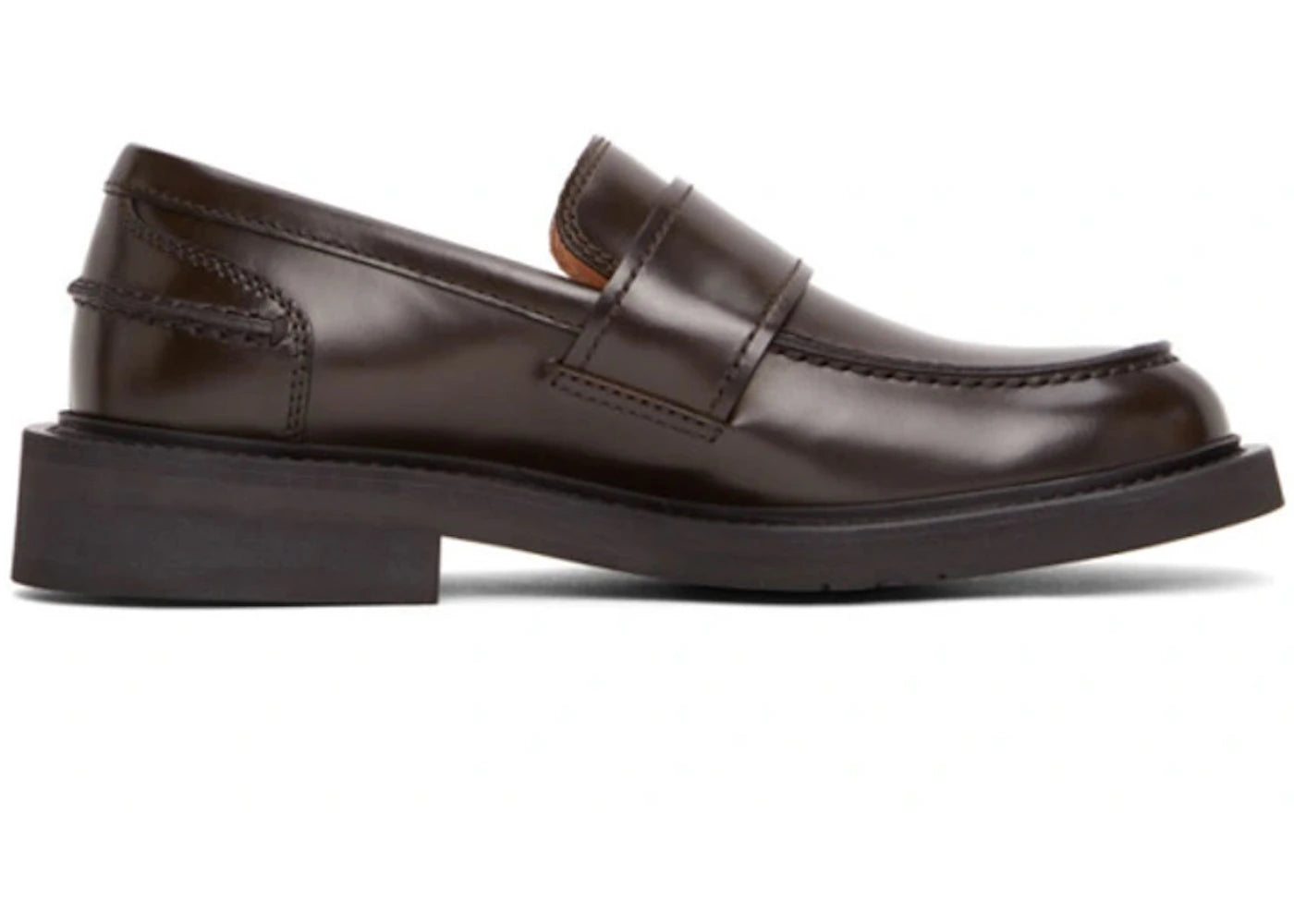 Bottega Veneta Brushed Calf Skin Classic Loafer Espresso