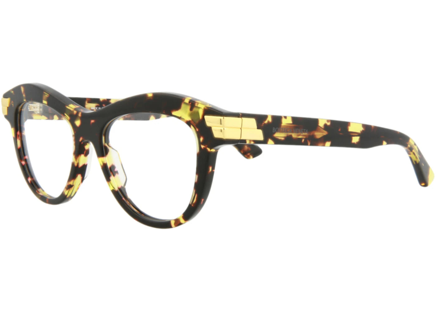 Bottega Veneta Cat Eye Eyeglasses Havana/Havana/Transparent (BV1105O-30011027-002)