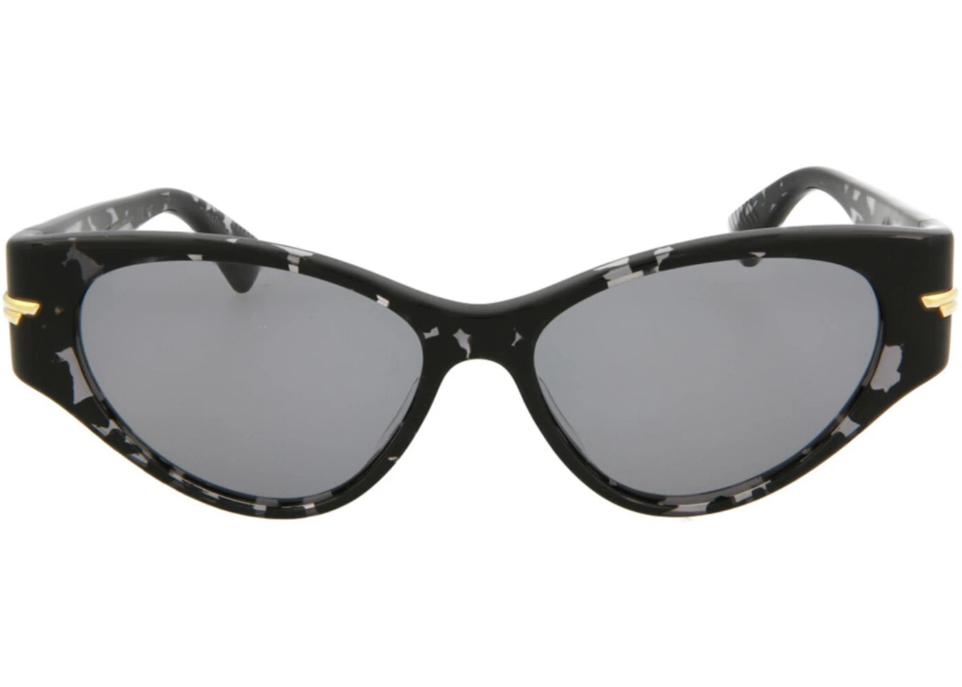 Bottega Veneta Cat Eye-Frame Acetate Sunglasses Black Black Grey (BV1002S-30007849-002)
