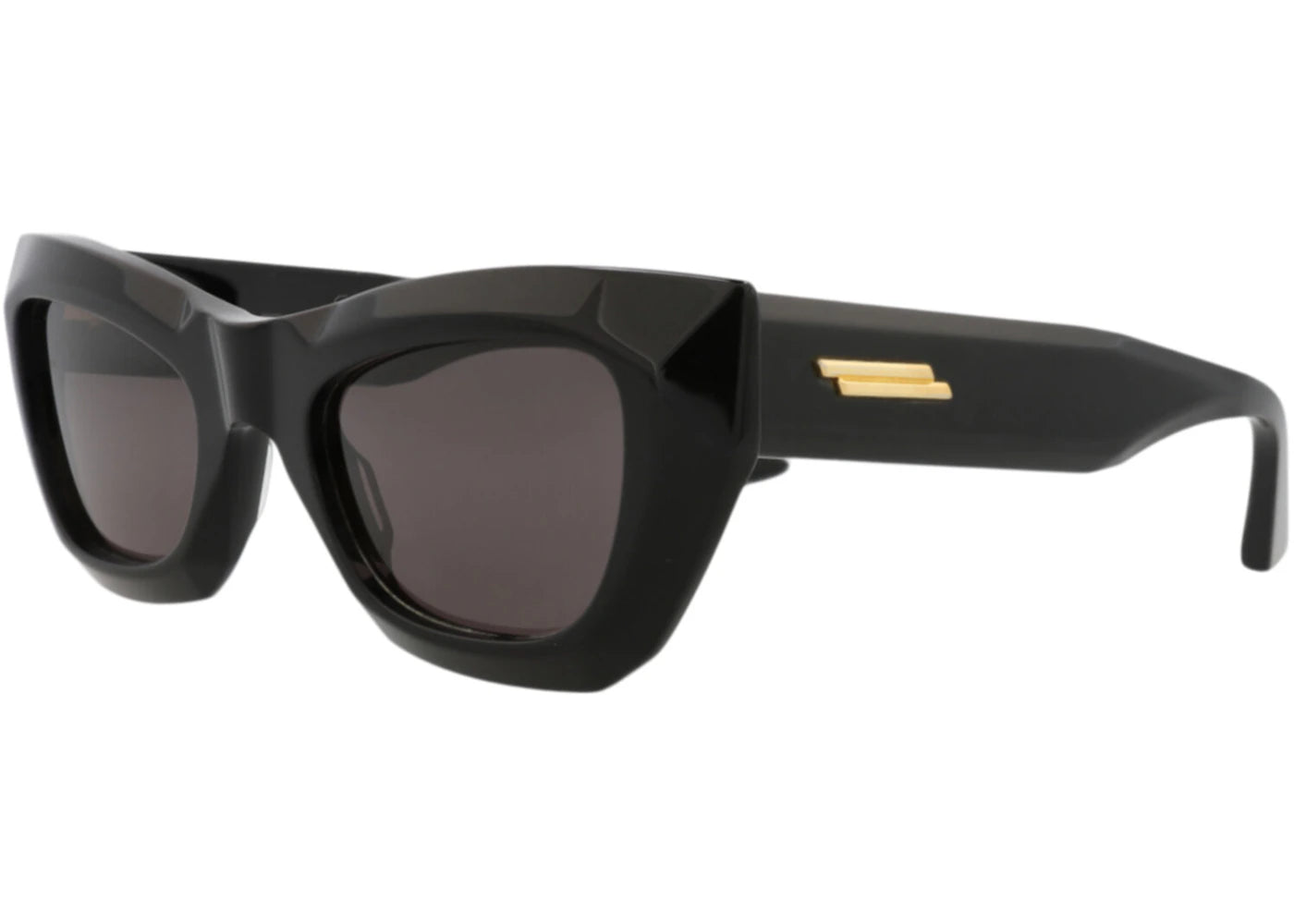 Bottega Veneta Cat Eye-Frame Recycled Acetate Sunglasses Black Black Grey (BV1251S-30014558-001)