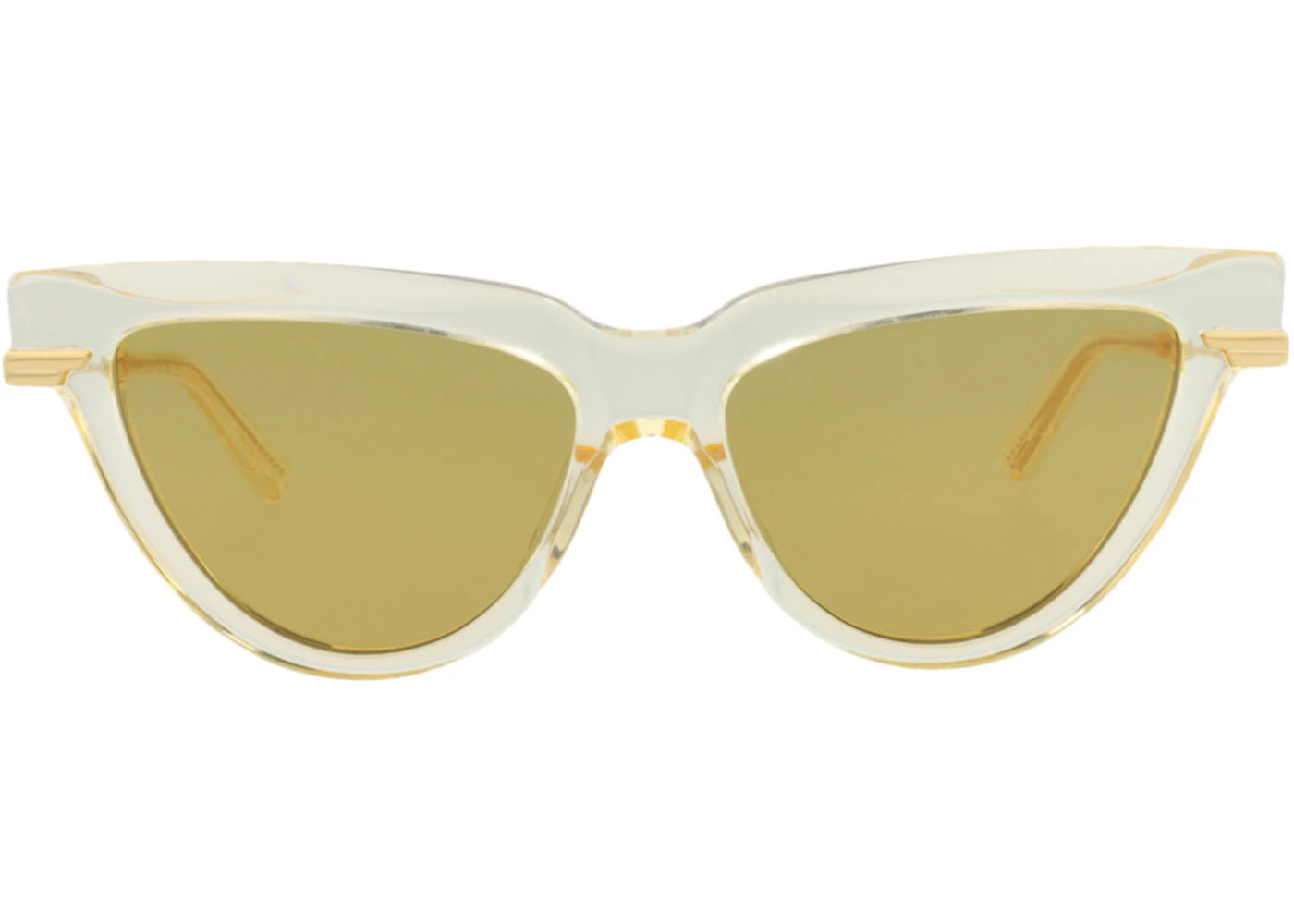 Bottega Veneta Cat Eye-Frame Recycled Acetate Sunglasses Yellow Gold Brown (BV1265S-30014573-004)