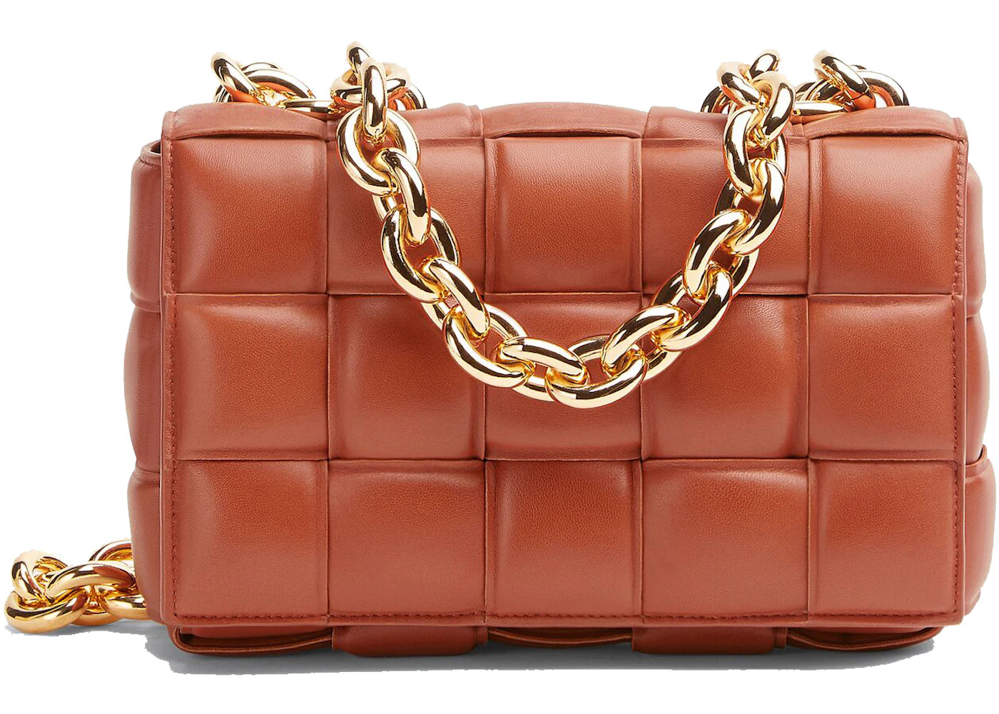 Bottega Veneta Chain Cassette Crossbody Bag Maple