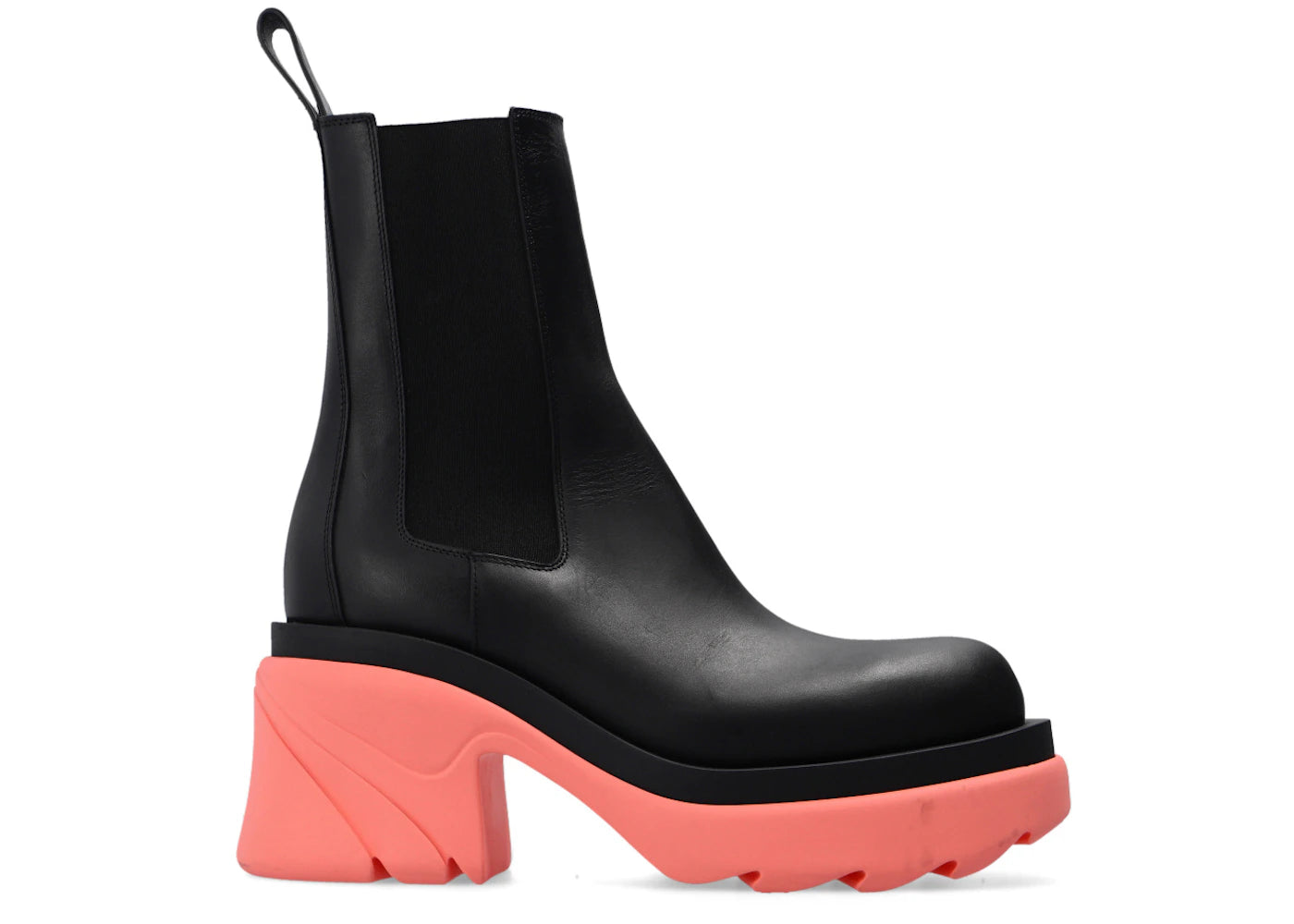 Bottega Veneta Flash Platform Ankle Boot Black Flamingo (Women's)