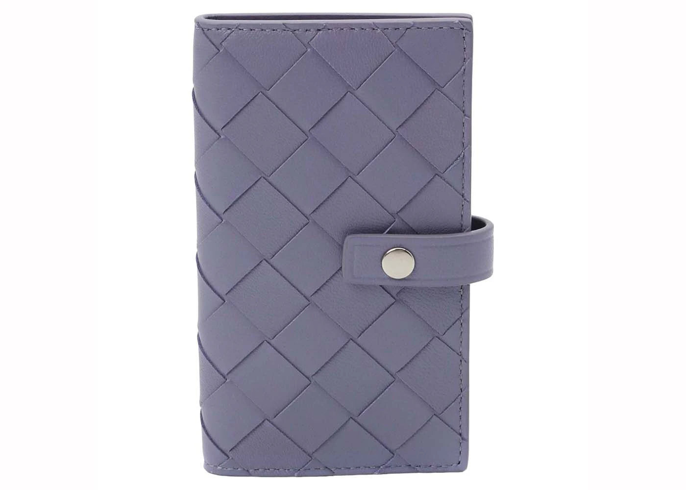 Bottega Veneta Intrecciato Card and Key Case Wallet Lavender