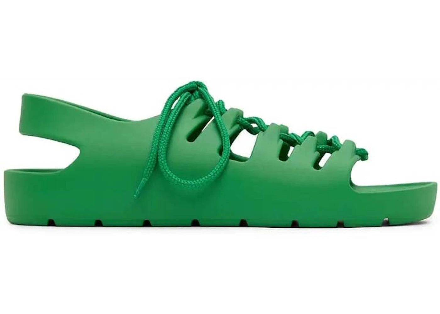 Bottega Veneta Jelly Lace Up Sandal Green