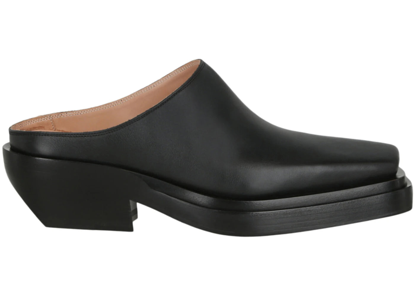 Bottega Veneta Lean Leather Mules Black