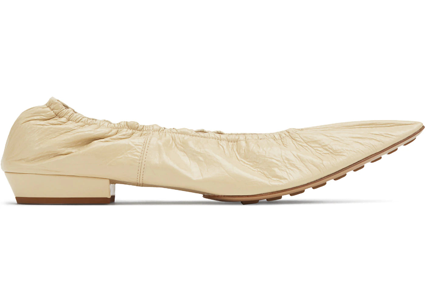 Bottega Veneta Leather Ballet Flat Light Brown (Women's)