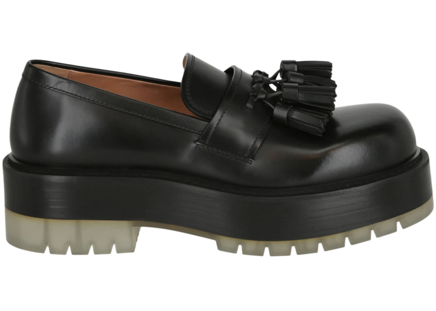 Bottega Veneta Leather Tassel Loafers Black