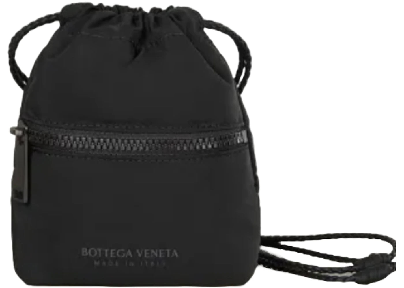 Bottega Veneta Lightweight Paper Nylon Multifunctional Storage Bag Black