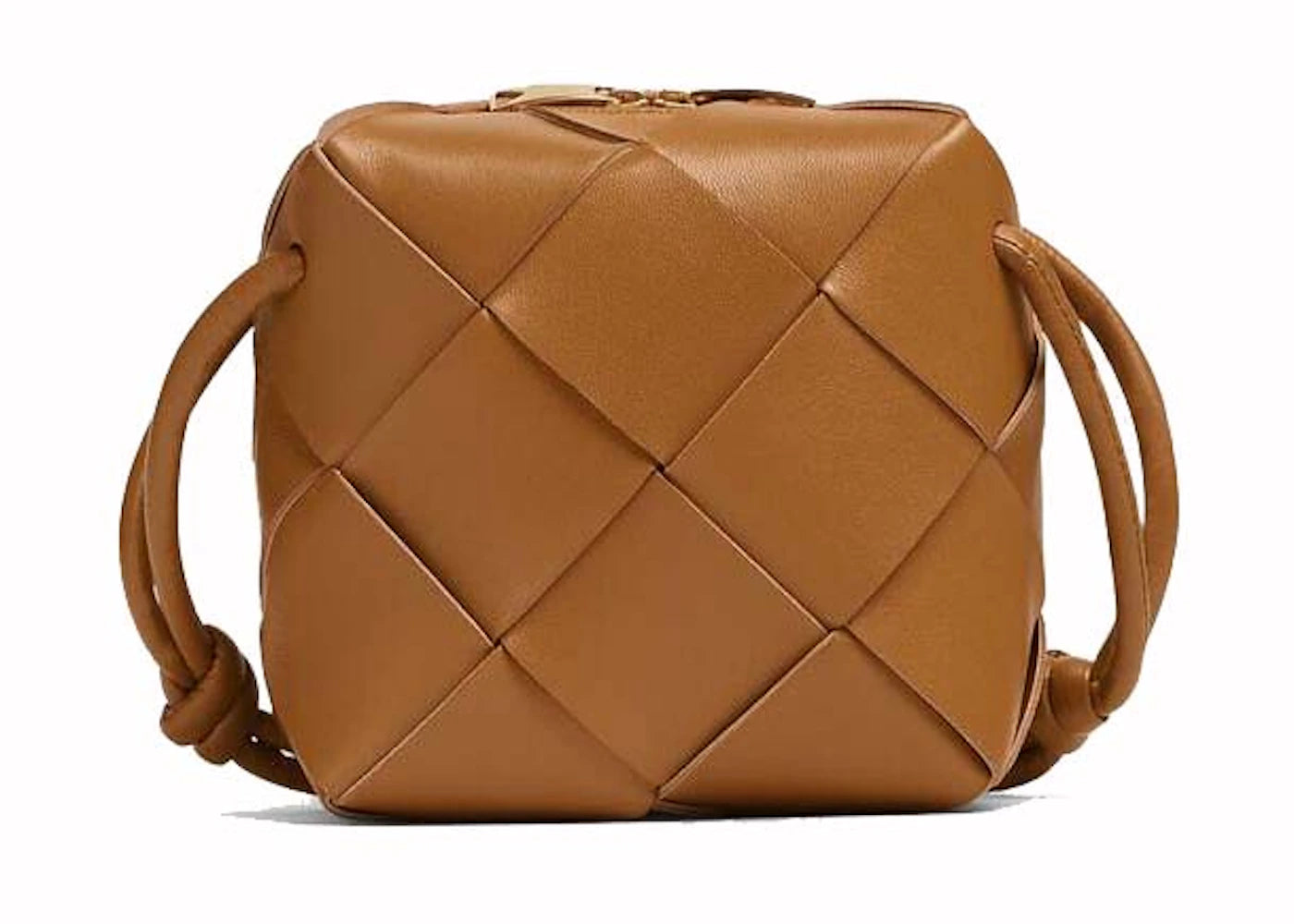 Bottega Veneta Mini Cassette Camera Bag Camel