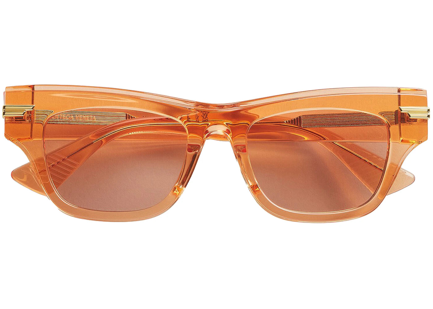 Bottega Veneta Mitre Square Sunglasses Orange/Brown (669573V2Q307505)