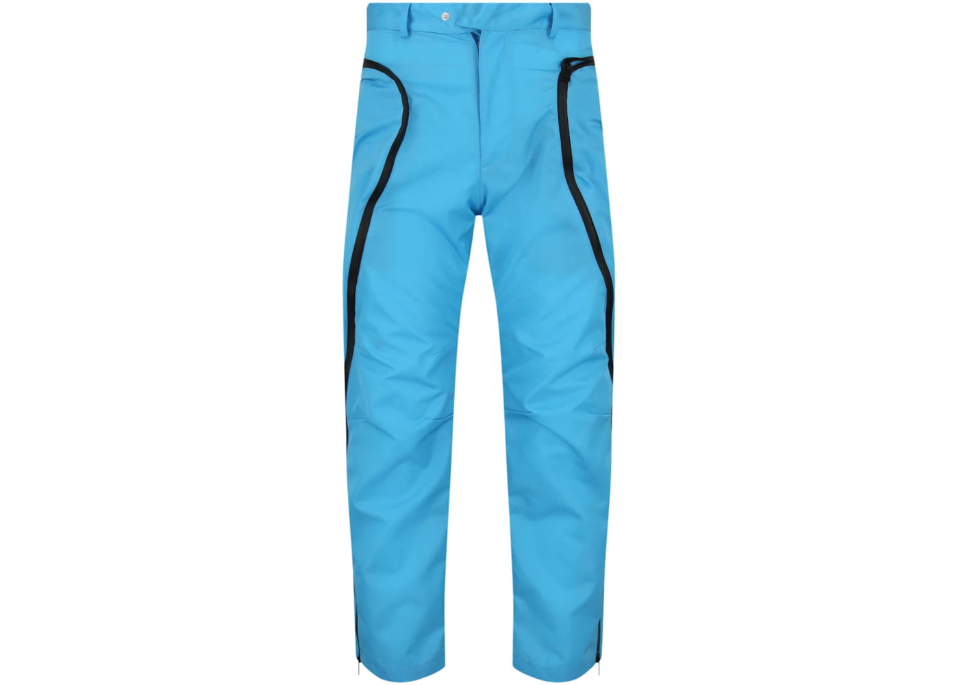 Bottega Veneta Nylon Straight-Leg Pants Bright Blue