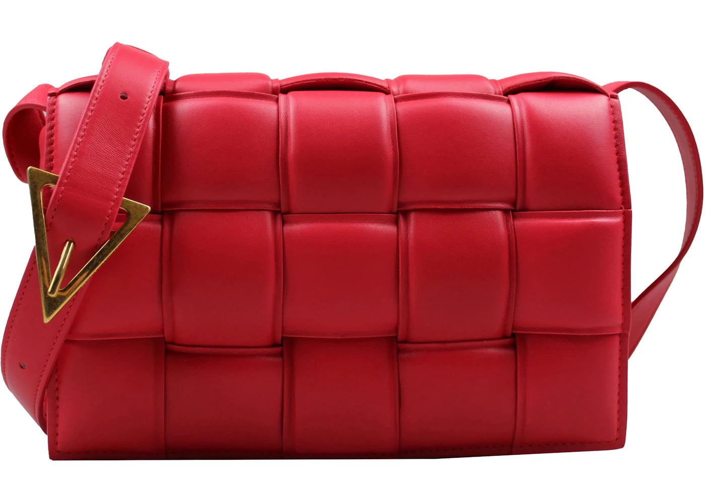 Bottega Veneta Padded Cassette Cherry Red