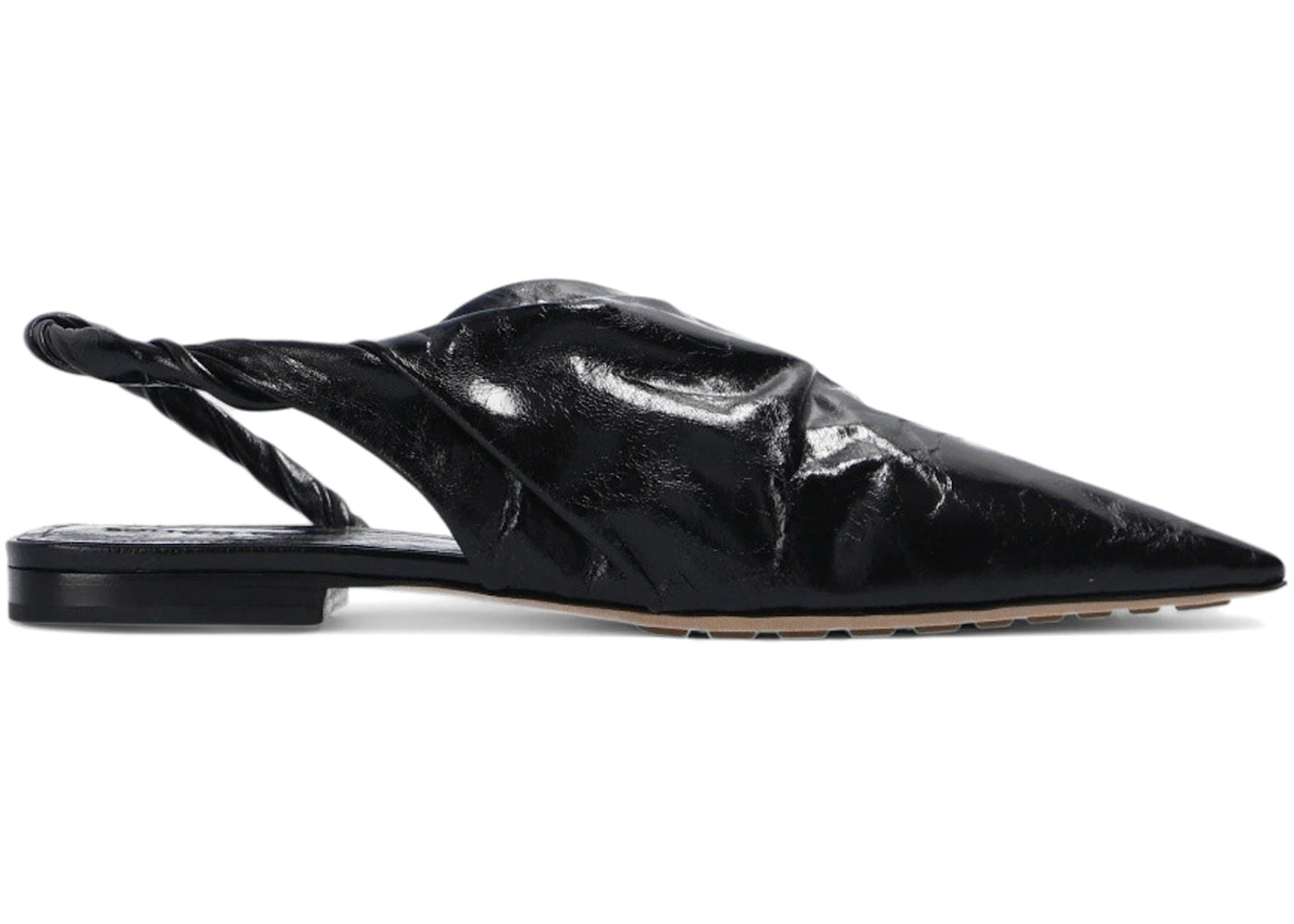 Bottega Veneta Point Leather Sandals Black (Women's)