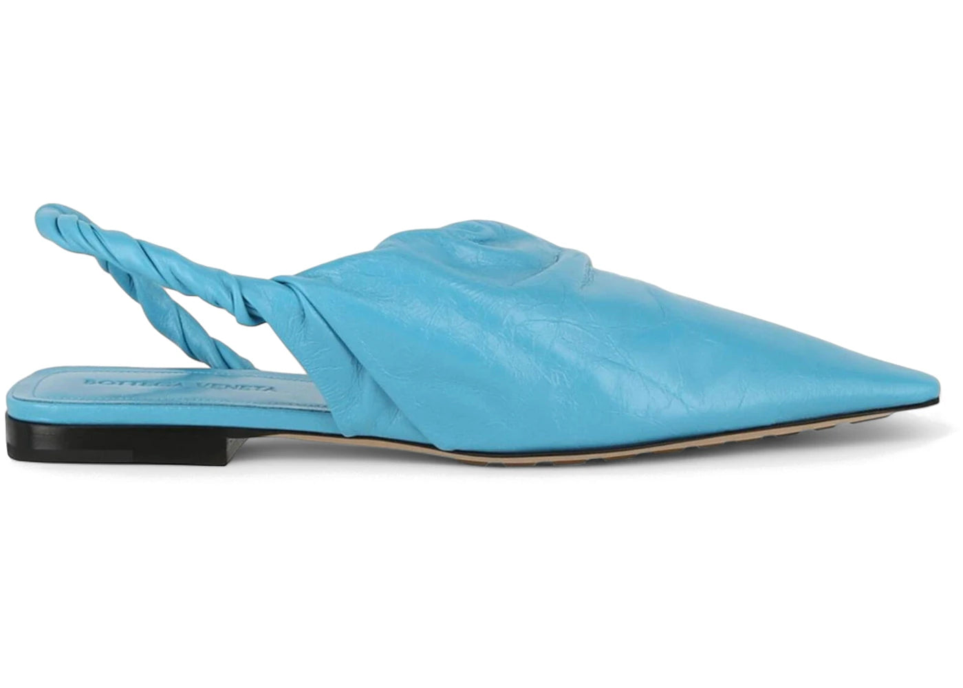 Bottega Veneta Pointed Toe Slingback Flats Blue (Women's)