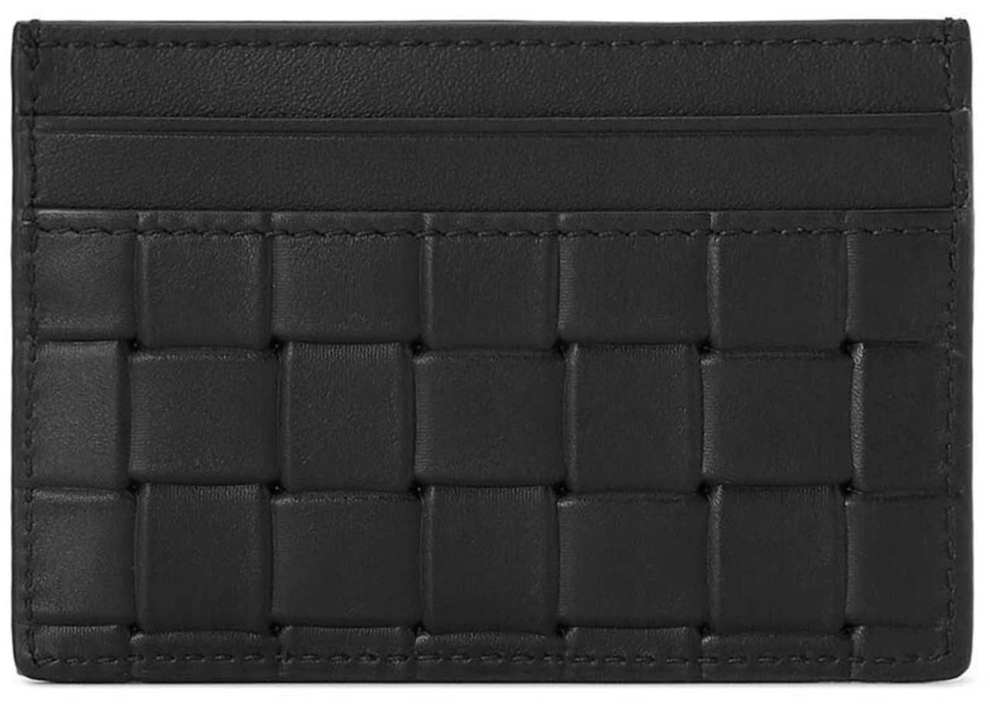 Bottega Veneta Printed Intrecciato Card Case Black