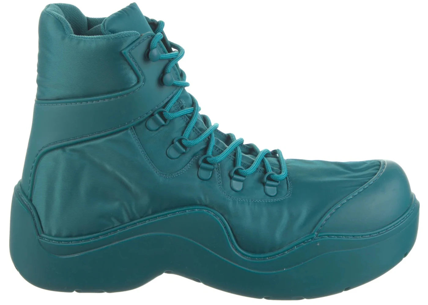 Bottega Veneta Puddle Bomber Ankle Boot Teal