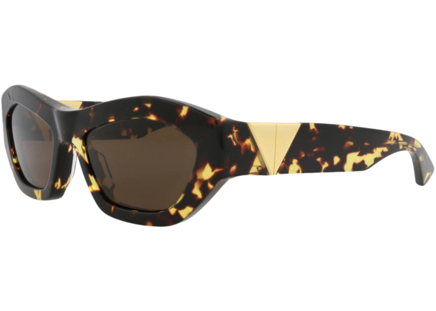 Bottega Veneta Round-Frame Recycled Acetate Sunglasses Havana Havana Brown (BV1221S-30014269-002)