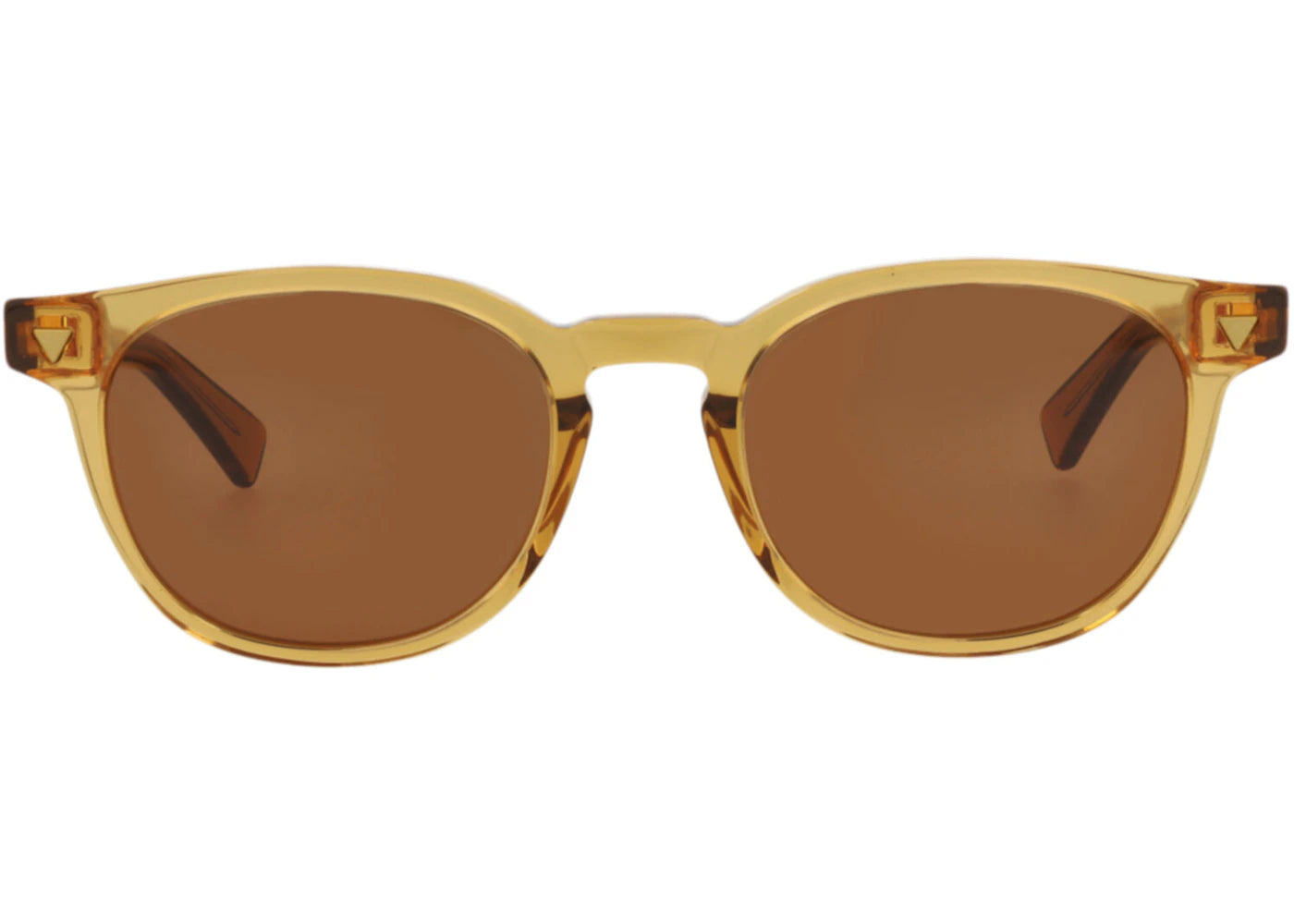 Bottega Veneta Round-Frame Recycled Acetate Sunglasses Yellow Yellow Brown (BV1253S-30014561-004)